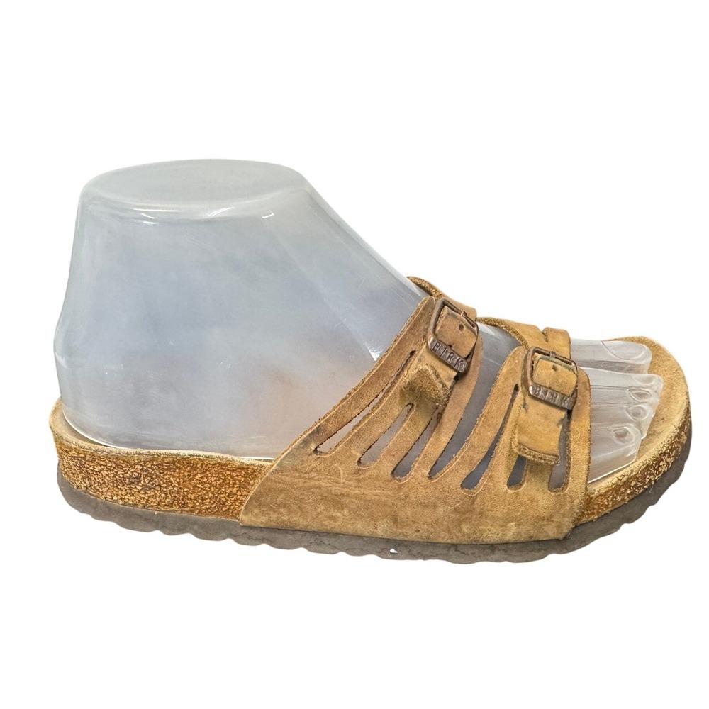 Birkenstock Granada Soft Footbed Tobacco Brown Oiled Leather Sandals Womens 38 - Picture 4 of 7